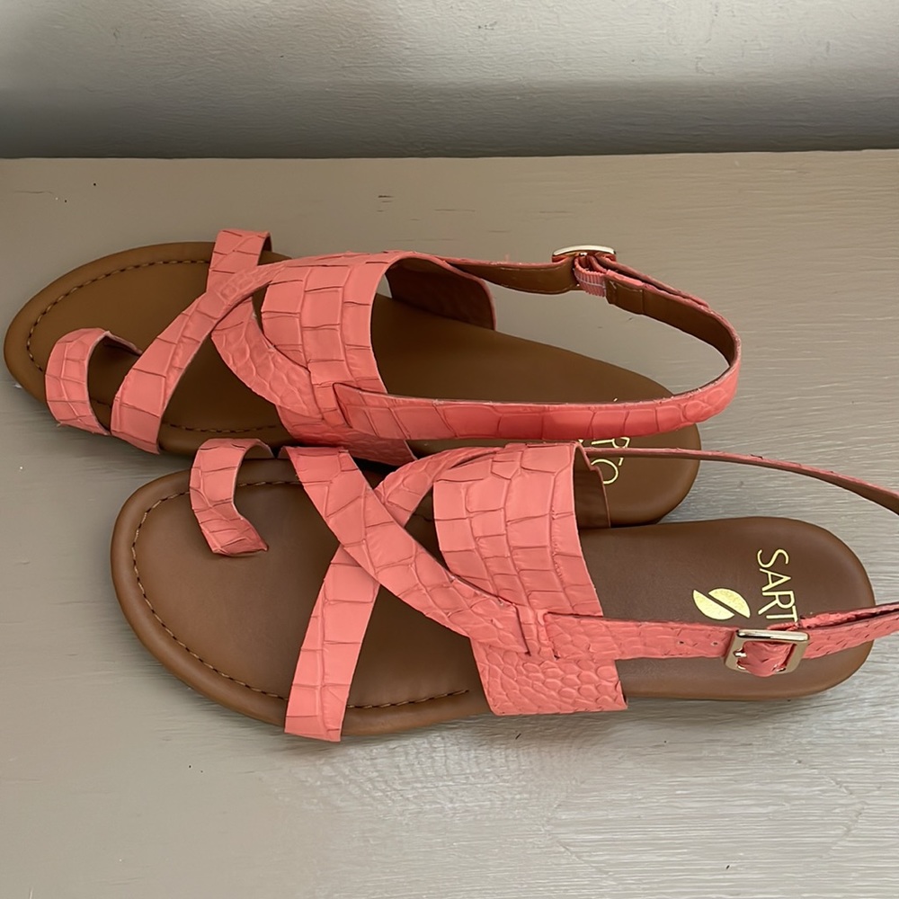 Franco Sarto, Gia suede sandal size 9, New